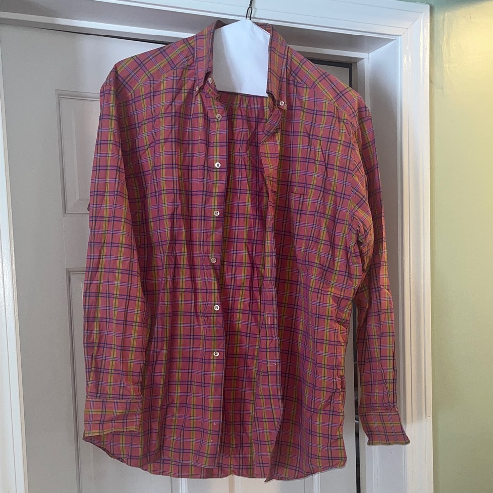 Paul Stuart Men's Multicolor Plaid Shirt